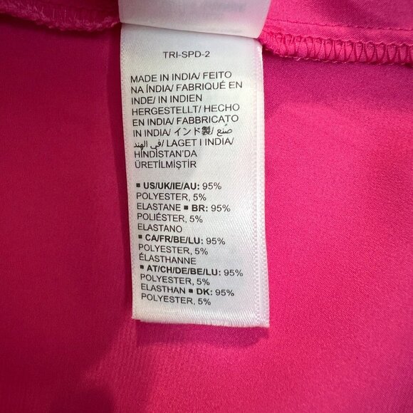 ShopDandy‎ The Drop Dress Womens XXL Pink Satin Long Bishop Sleeve Belted Sleeve - Picture 14 of 15